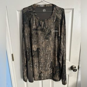 Magellan Outdoors Camouflage Reversible Long Sleeve Shirt Men’s 3XL Hunting Real